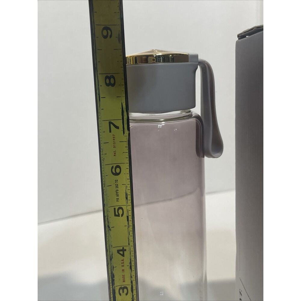 Vita Bella Botella| Eco - Friendly High Borosilicate Gray Glass Bottle, 400ml - Picture 6 of 6